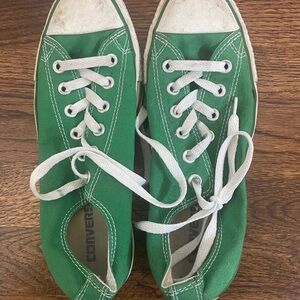 Converse Green and White Sneakers